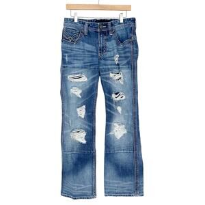 Affliction Cooper Distressed Jeans Sz 30x31